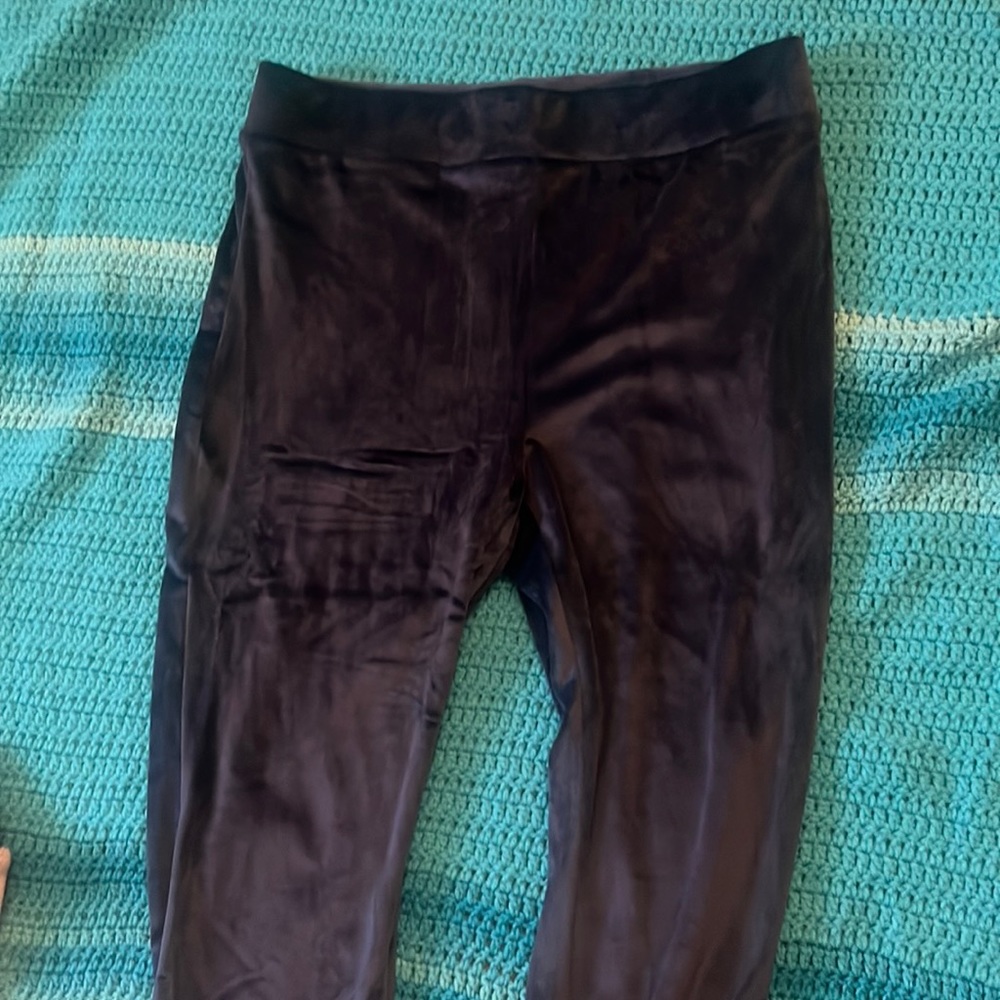 Dark blue fuzzy Lands end leggings